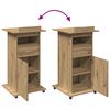 vidaXL Podium with Drawer Artisan Oak 55 x 55 x 107 cm Engineered Wood