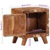 vidaXL Bedside Cabinet 2 pcs 40x32x46 cm Solid Wood Reclaimed