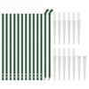 vidaXL Wire Mesh Fence with Spike Anchors Green 1x25 m
