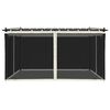 vidaXL Gazebo with Mesh Walls Cream 4x3 m Steel