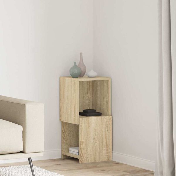 vidaXL Corner Cabinet Sonoma Oak 30.5x30x65cm Engineered Wood