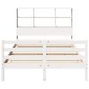 vidaXL Bookcase Bed without Mattress White 160x200 cm Solid Wood Pine