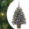 vidaXL Artificial Christmas Tree with 150 LEDs Green 75 cm PE and PVC