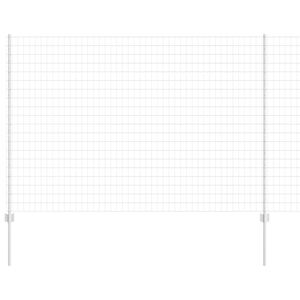 vidaXL Welded Wire Fence 10 x 1.6 m (W x H) Hot-Dip Galvanised Steel