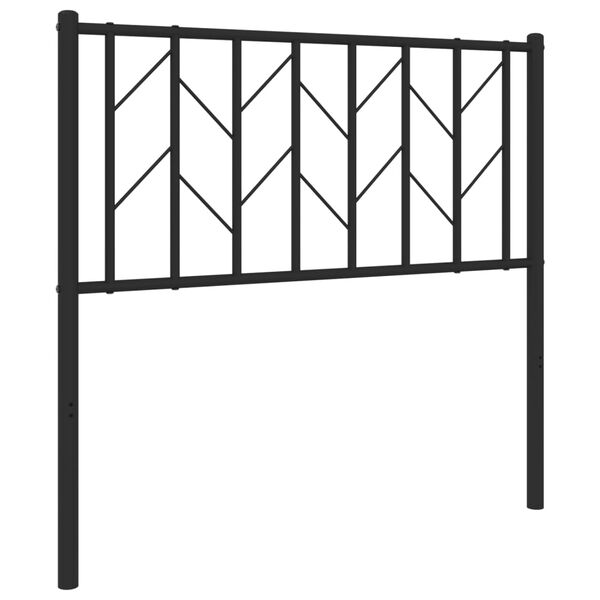 vidaXL Metal Replace Headboard Black 90 cm