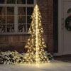 vidaXL Christmas Tree with 240 LEDs Warm White 180 cm PET