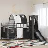 vidaXL Kids'Loft Bed Frame Black 99.5 x 200 cm Metal