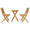 vidaXL Garden Bistro Set 3 pcs Brown Solid Acacia Wood