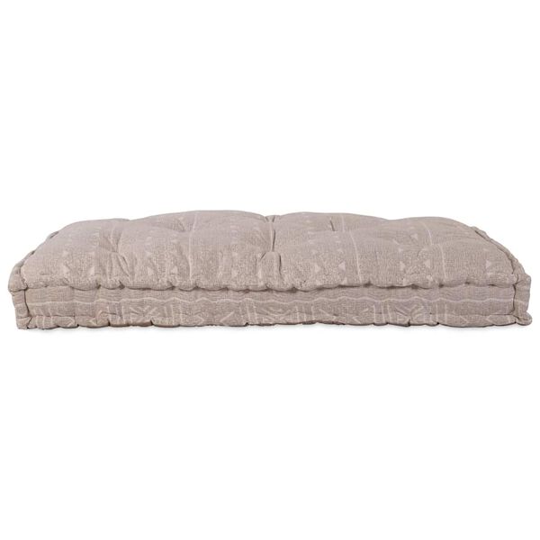 vidaXL Sofa Cushion Light Brown 120 x 80 x 12 cm Fabric