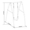 AXI Single Swing Metal 210x140x217 cm Black