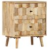 vidaXL Bedside Cabinet 40x30x50 cm Solid Mango Wood