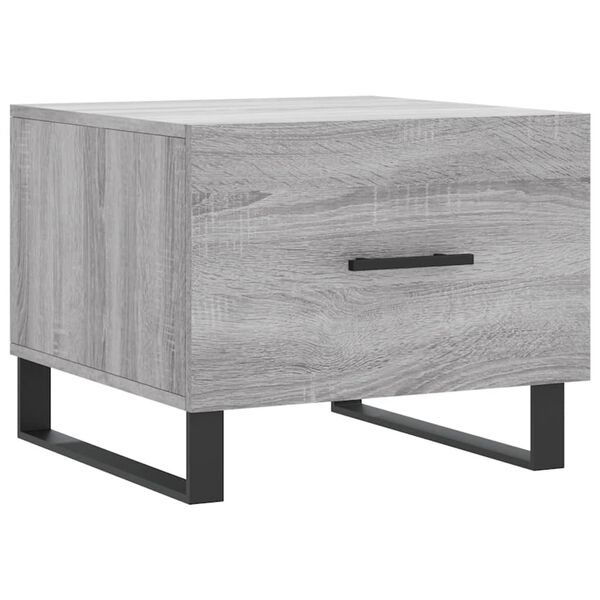 vidaXL Coffee Table Grey Sonoma 50x50x40 cm Engineered Wood