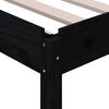 vidaXL Stack Bed without Mattress Black 80x200 cm Solid Wood Pine