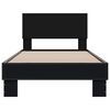vidaXL Bed Frame without Mattress Black 100x200 cm