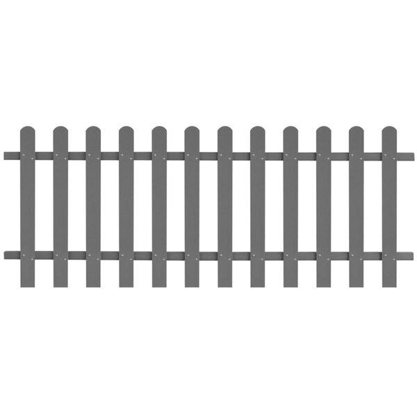vidaXL Picket Fence WPC 200x80 cm
