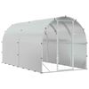 vidaXL Chicken Coop Silver 400 x 200 x 200 cm Galvanised Steel