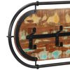 vidaXL Wall-mounted Coat Rack with 5 Hooks Solid Wood Reclaimed