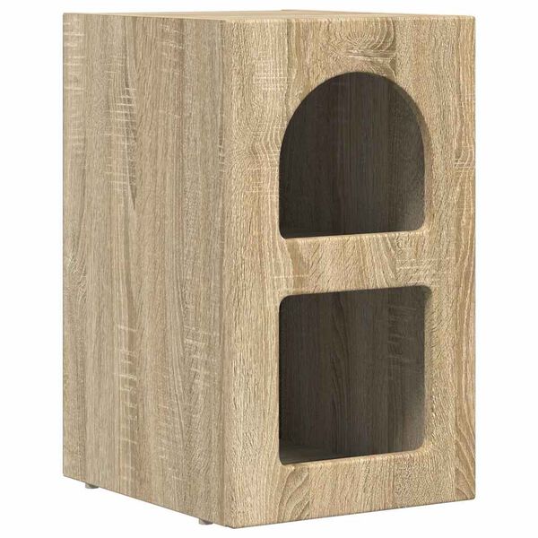 vidaXL Bedside Table Sonoma Oak 29.5 x 35 x 50 cm Engineered Wood