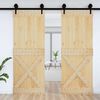 vidaXL Door NARVIK Natural 85 x 210 cm Solid Pine Wood