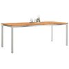 vidaXL DiningTable Brown 200 x 90 x 75 cm Solid Acacia Wood
