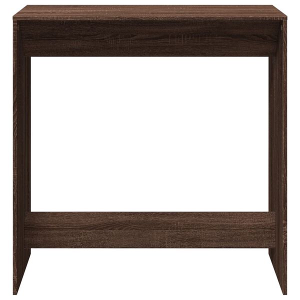 vidaXL Bar Table Brown Oak 102x50x103.5 cm Engineered Wood