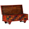 vidaXL Storage Box Red 110x40x40 cm Solid Acacia Wood