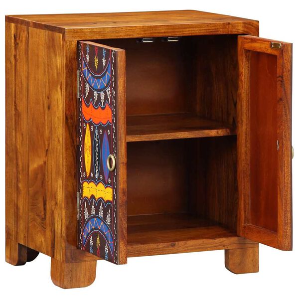vidaXL Sideboard Multicolour 50x35x60 Solid Wood Acacia