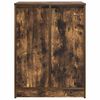 vidaXL Shoe Cabinet Smoked Oak 57x34x76 cm Engineered Wood