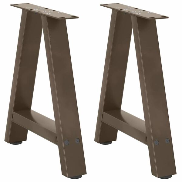 vidaXL Coffee Table Legs A-Shaped 2 pcs 50x(42-43) cm Steel