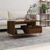 vidaXL Coffee Table Brown Oak 90x49x45 cm Engineered Wood