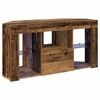vidaXL Corner LED TV Cabinet Old Wood 100 x 40 x 50 cm Engineered Wood