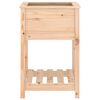vidaXL Planter with Shelf 54x54x81 cm Solid Wood Pine