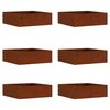 vidaXL Lawn Edging 6 pcs 40 x 40 x 13 cm Rusty