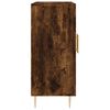 vidaXL Sideboard Smoked Oak 90x34x80 cm Engineered Wood