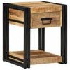 vidaXL Bedside Cabinets 2 pcs 40x40x50 cm Solid Rough Wood Mango