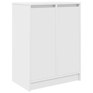vidaXL Shoe Cabinet White 57x34x76 cm Engineered Wood