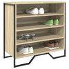 vidaXL Shoe Cabinet Sonoma Oak 80x38x78 cm Engineered Wood