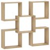 vidaXL Wall Shelf Sonoma Oak 99.5 x 17 x 91 cm Engineered Wood