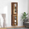vidaXL Highboard 2 pcs Old Wood Glass
