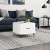 vidaXL Coffee Table High Gloss White 50x50x40 cm Engineered Wood