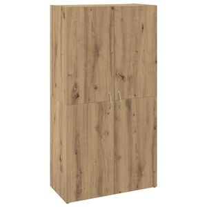 vidaXL Office Cabinet Old Wood 60 x 32 x 115 cm Engineered Wood