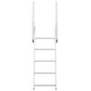 vidaXL 5-Step Dock Ladder Silver 58 x 77 x 191 cm Aluminium