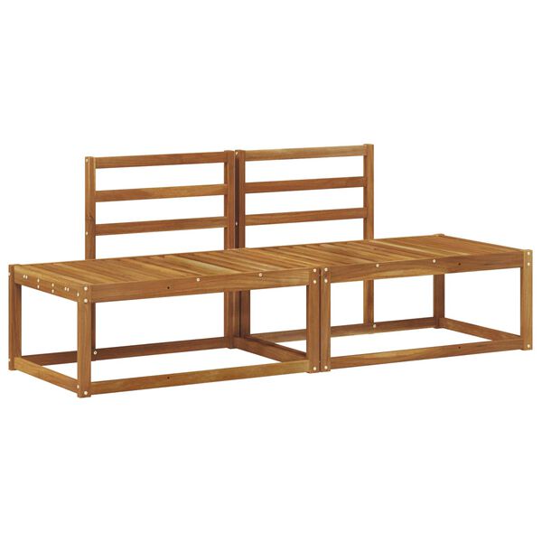 vidaXL Outdoor End Sofa 2 Piece Natural 182.5 x 63 x 73 cm