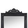 vidaXL Free-Standing Mirror Black 45x180 cm