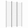 vidaXL 3-Panel Room Divider White 150x220 cm Fabric