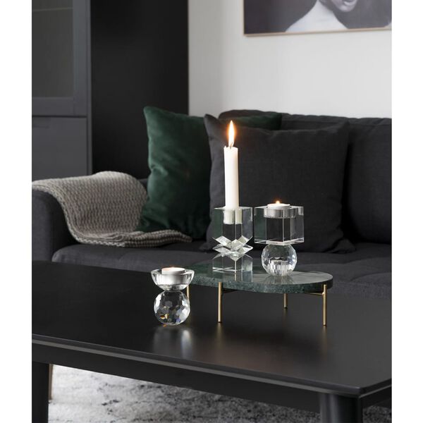 House Nordic Marble Serving Tray with Legs Remi Green