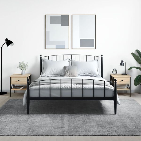 vidaXL Bedside Tables 2 pcs Sonoma Oak 40x42x45 cm Engineered Wood