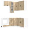 vidaXL Kitchen Unit KALMAR 8 pcs Sonoma Oak Engineered Wood