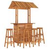 vidaXL 5 Piece Garden Bar Set Solid Wood Acacia