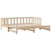 vidaXL Daybed with Trundle and Drawers without Mattress 80x200 cm